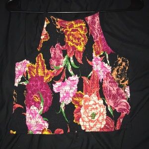 Floral print crop top